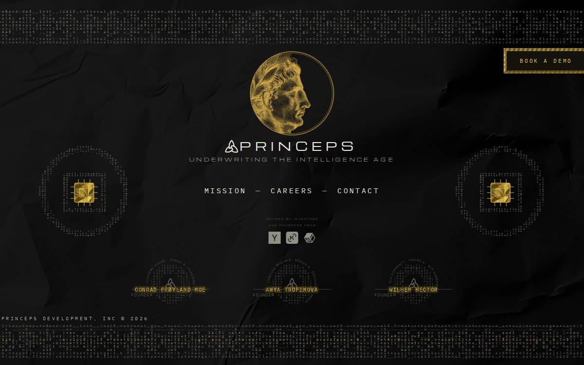 PRINCEPS website preview