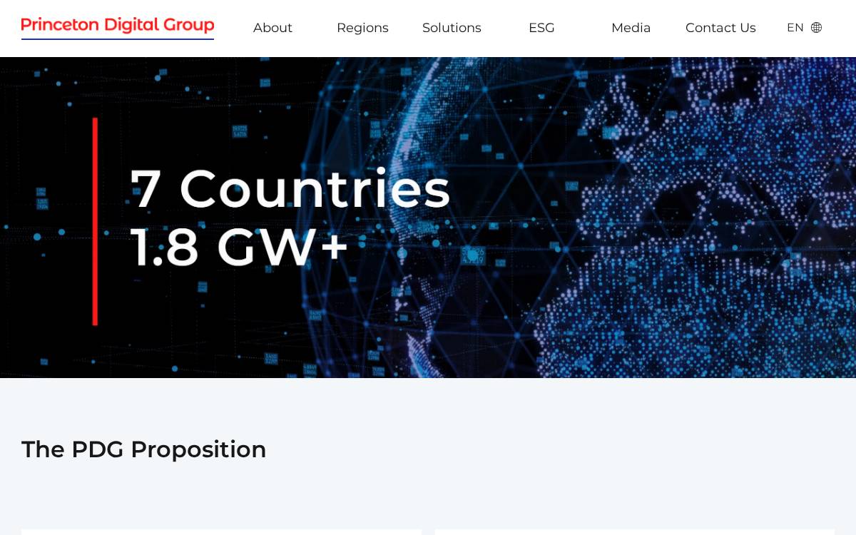 Princeton Digital Group website preview