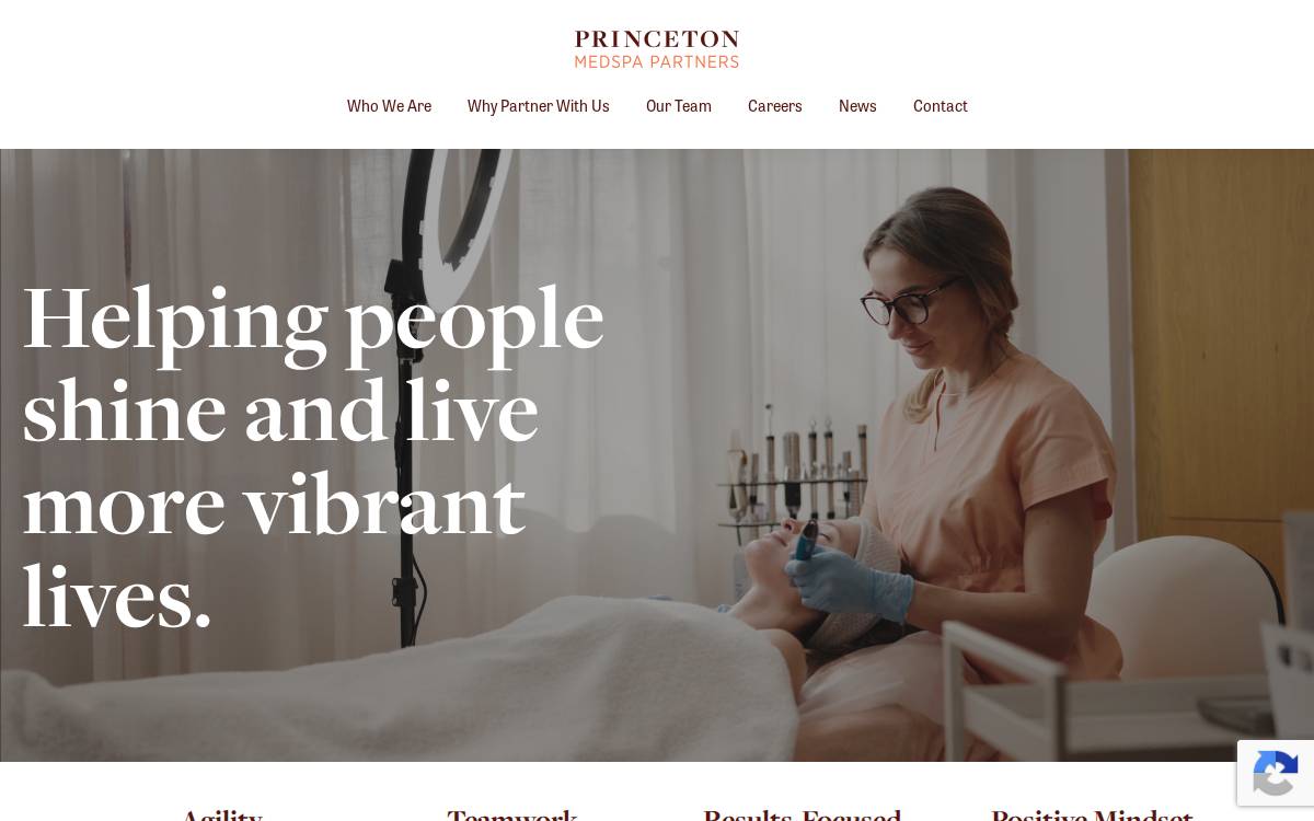 Princeton Medspa Partners website preview