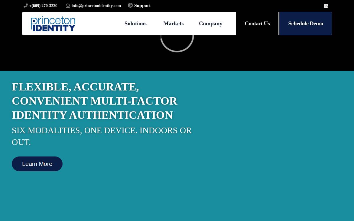 Princeton Identity website preview