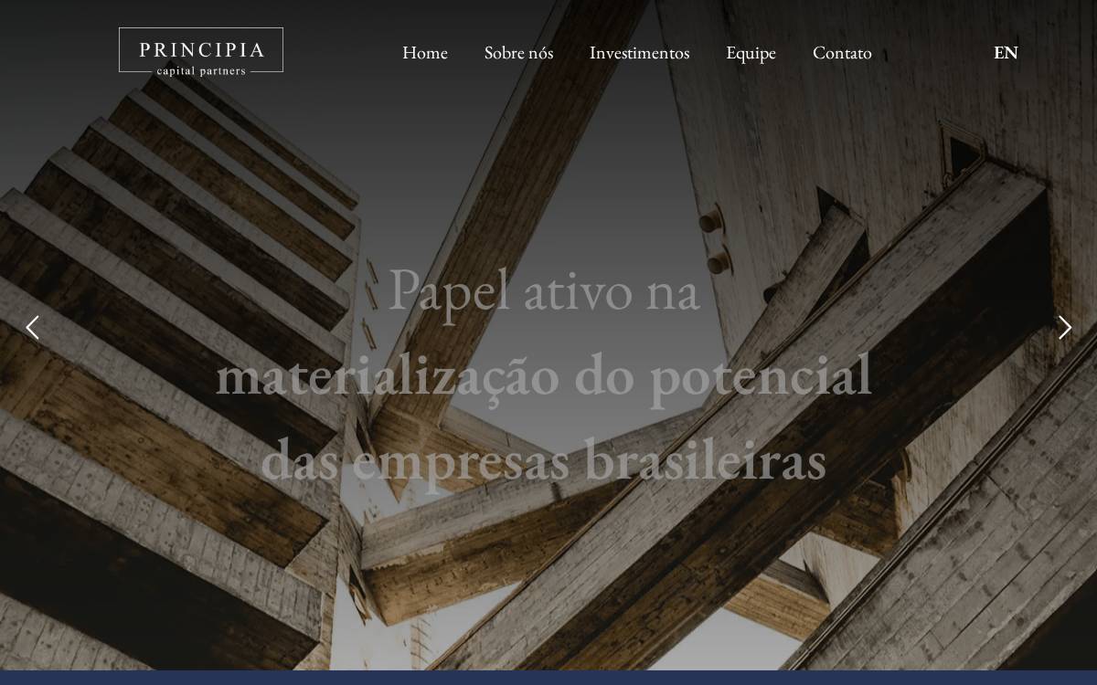 Principia website preview
