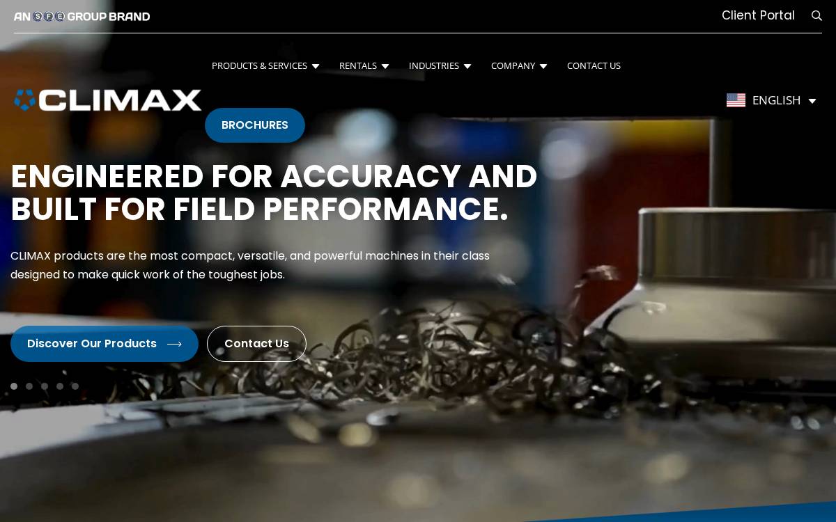 Prior Company website preview