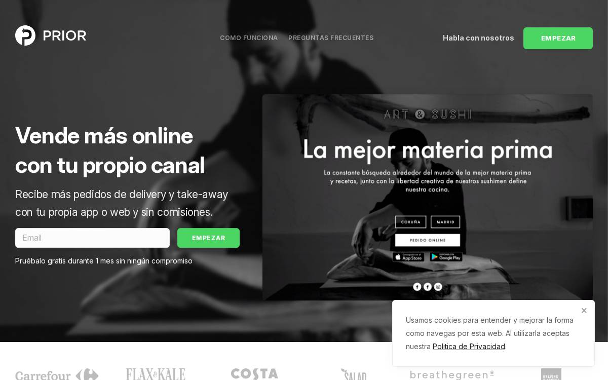 Priorhq website preview