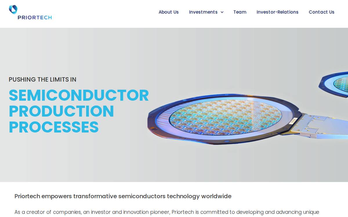 Priortech Ltd website preview