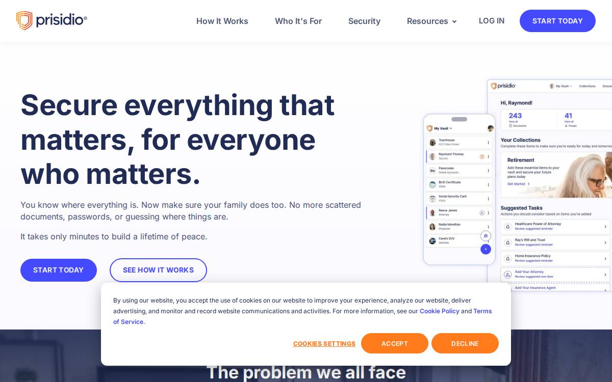 Prisid website preview