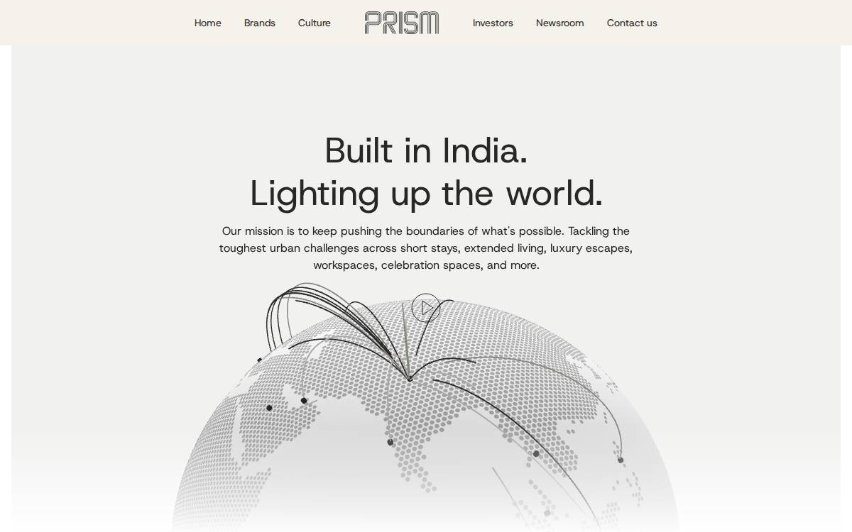 PRISM website preview