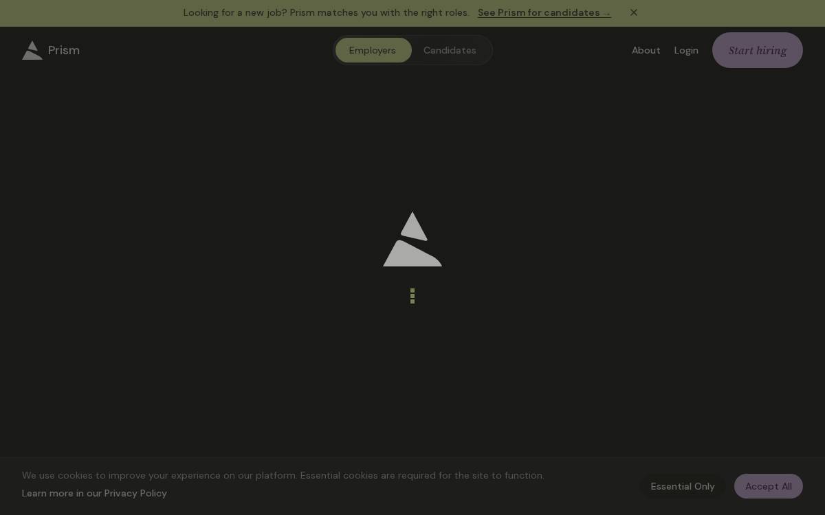 Prism website preview