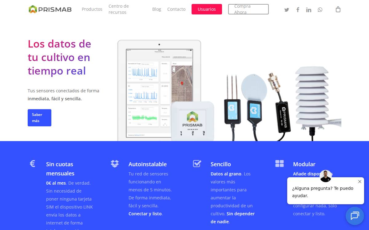 Prismab website preview
