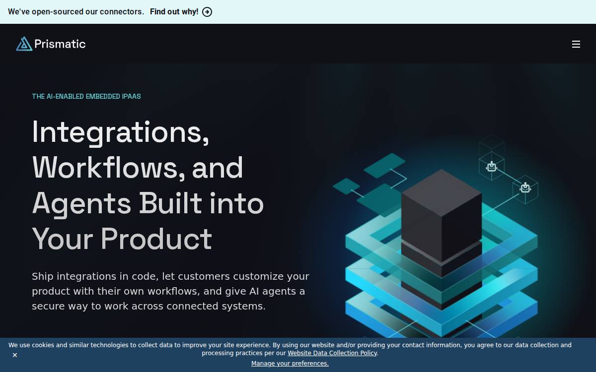 Prismatic website preview