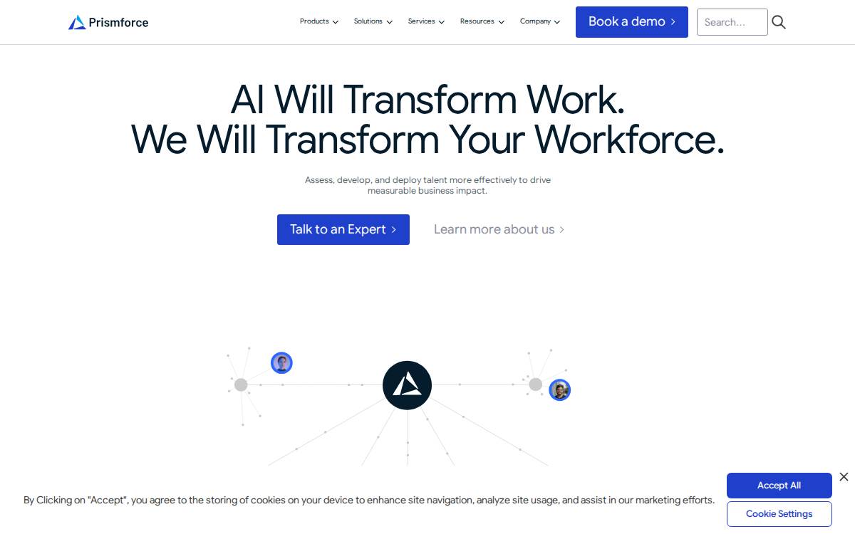 Prismforce website preview