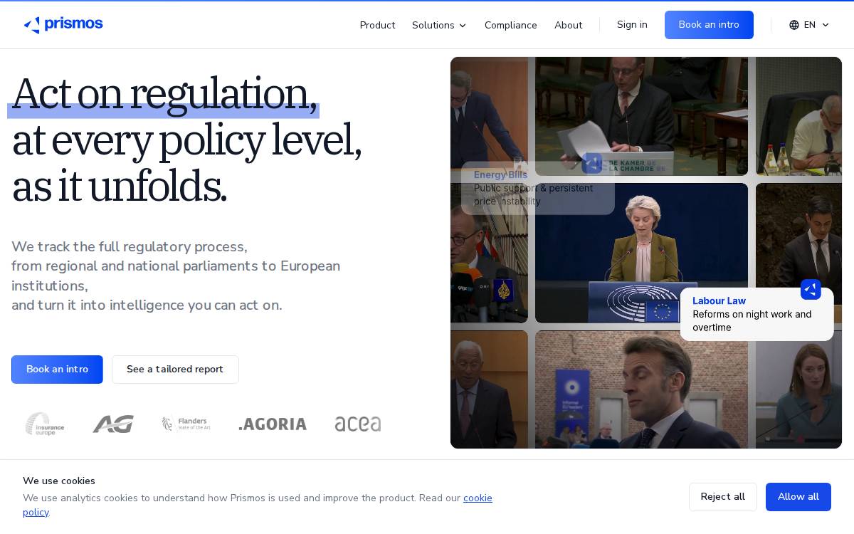 Prismos website preview
