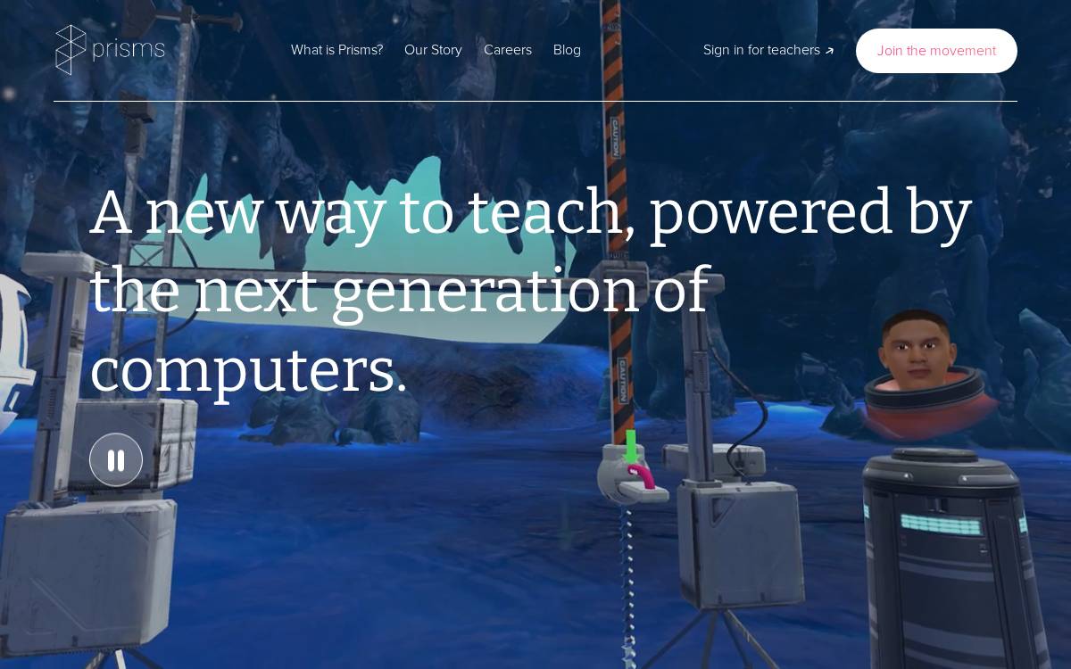 Prisms website preview