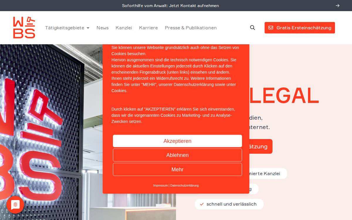 Privacy Lawyers website preview