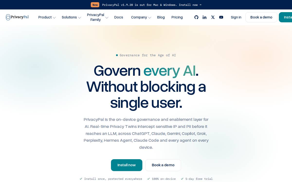 Privacypal website preview