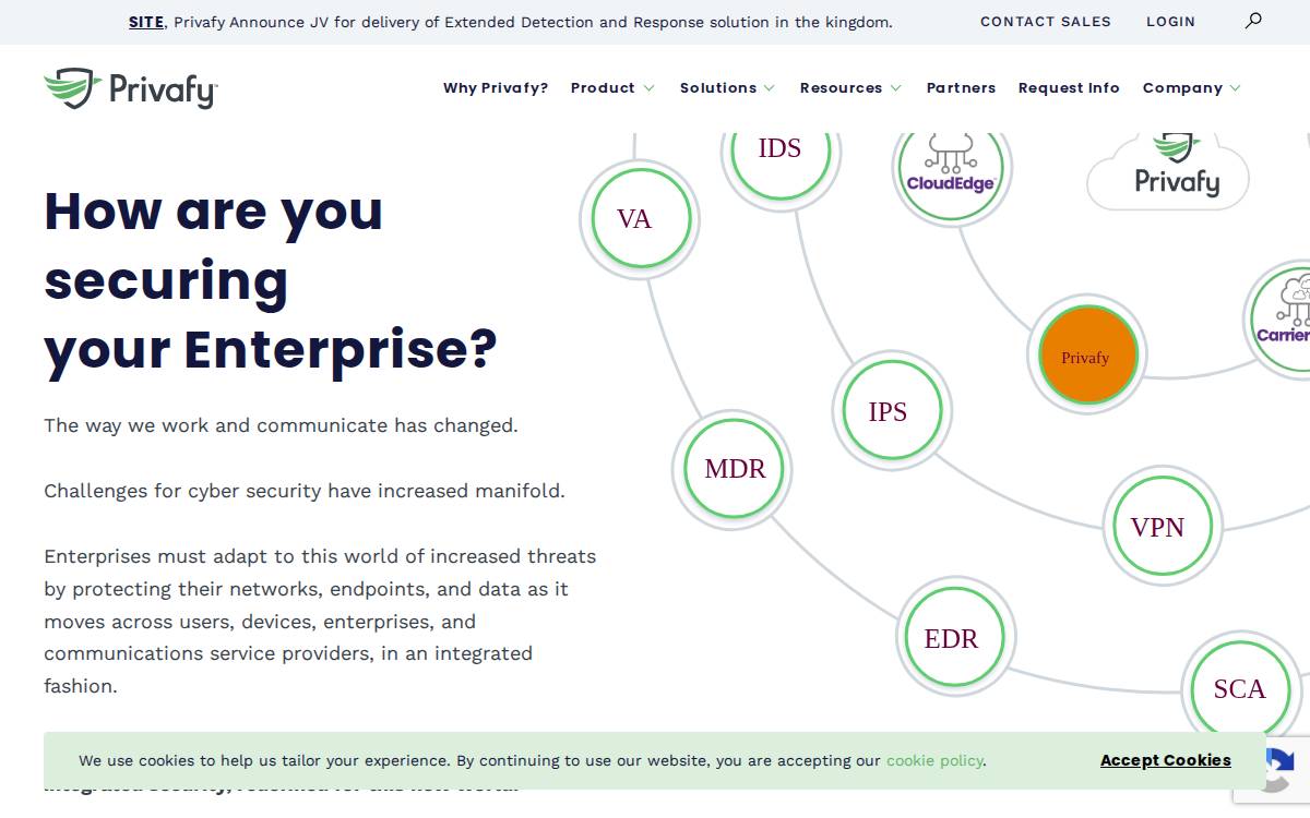 Privafy website preview