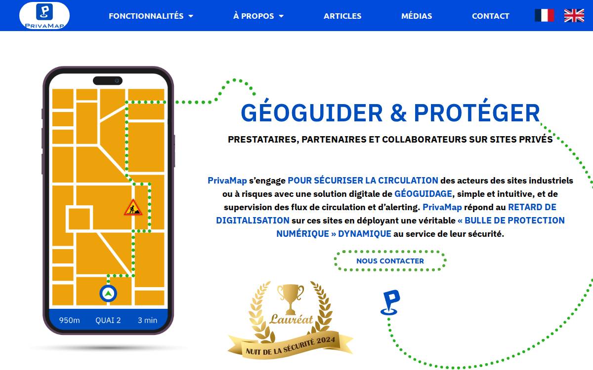 Privamap website preview