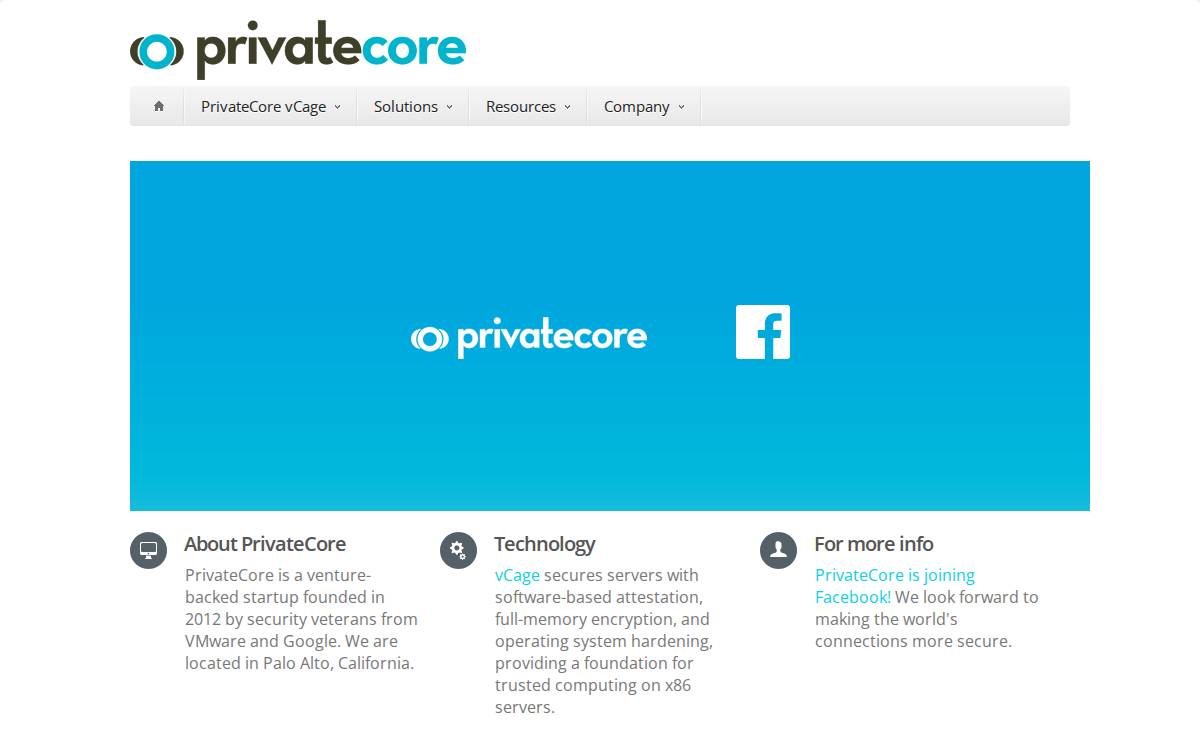 Privatecore website preview