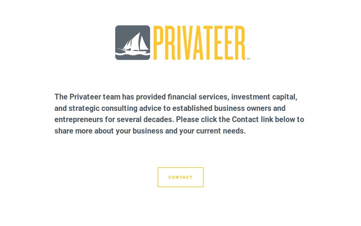 Privateer Holdings website preview