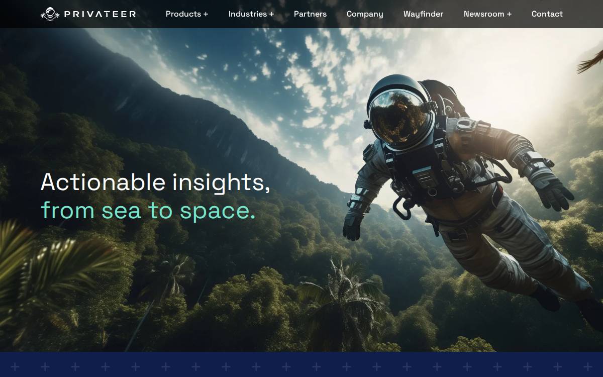Privateer Space website preview