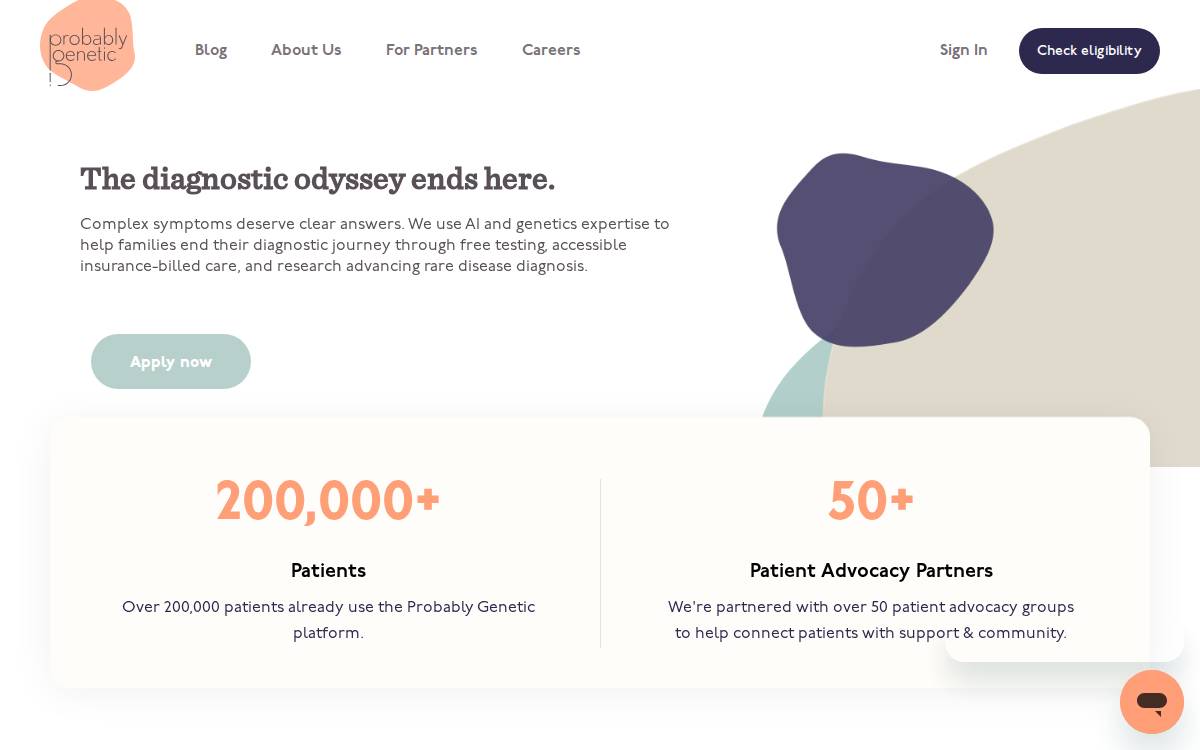 Probably Genetic website preview