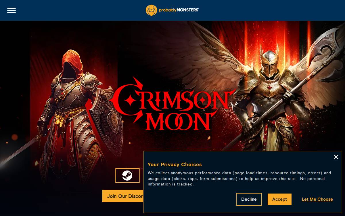 ProbablyMonsters website preview