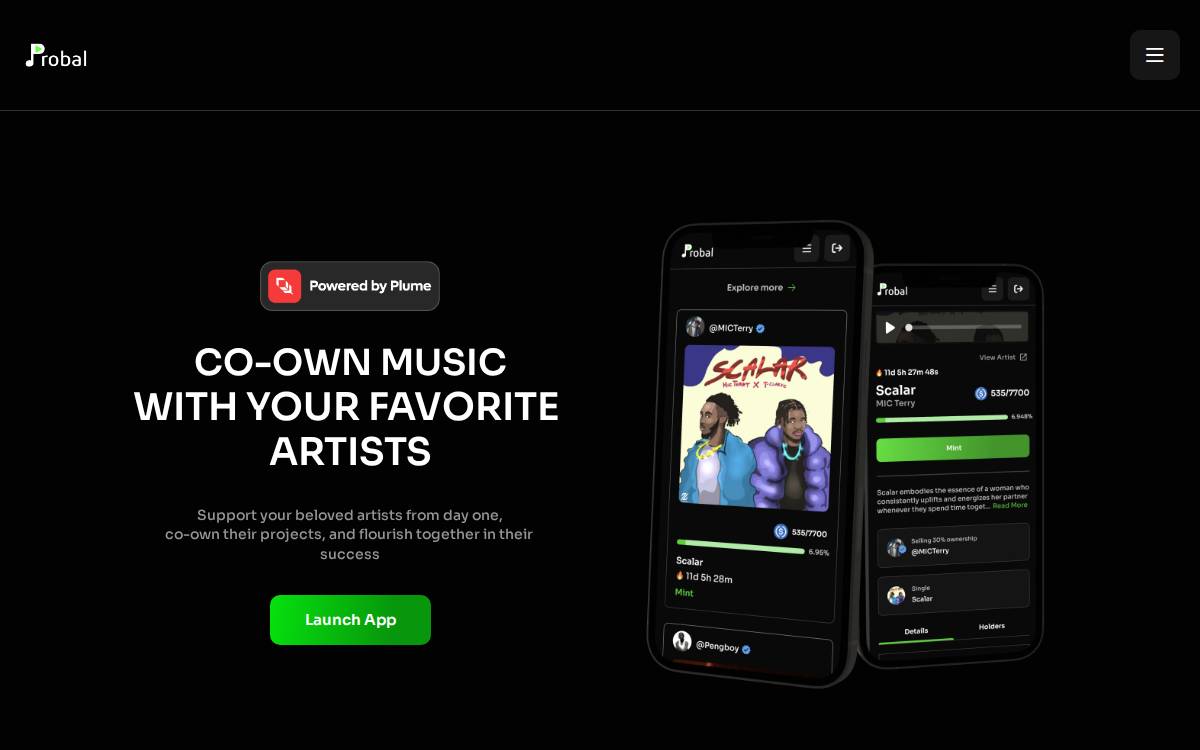 Probal website preview
