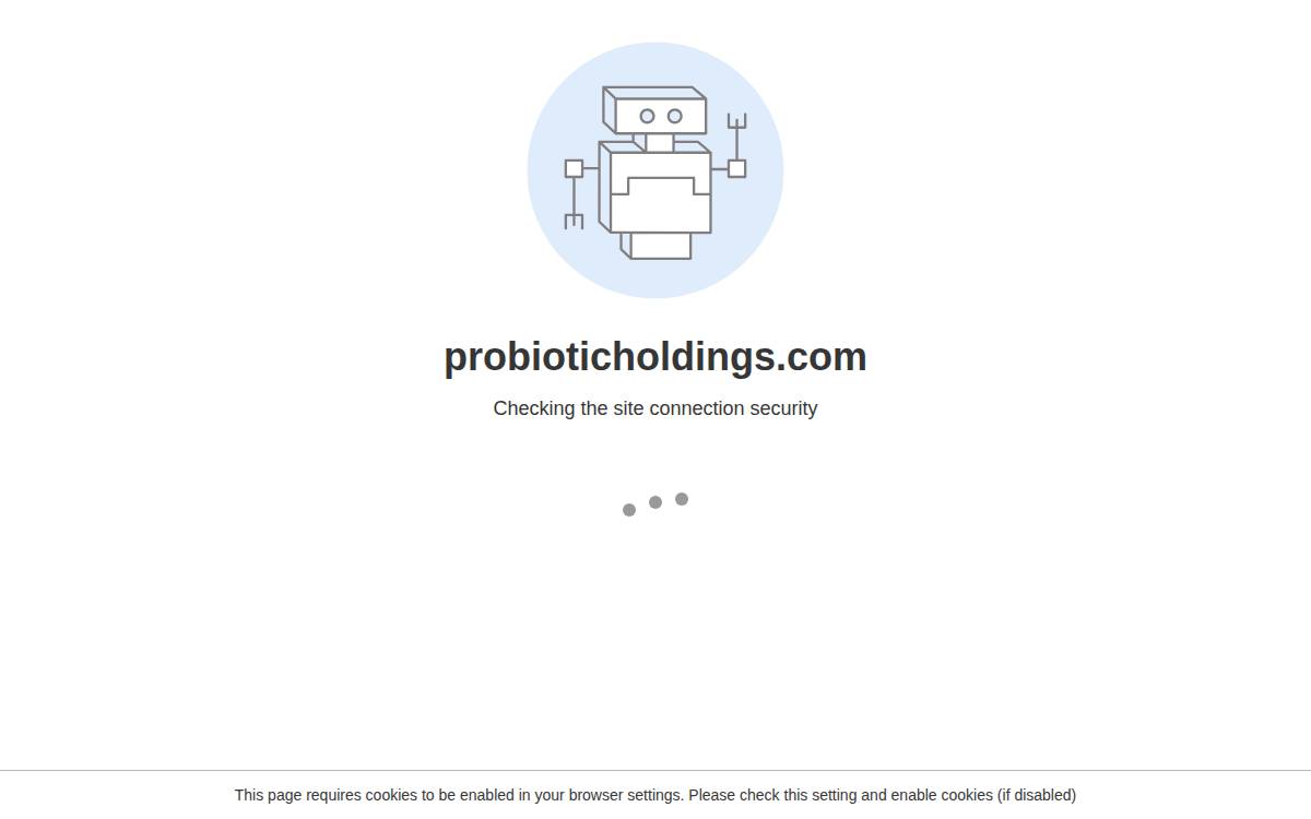 Probiotic Holdings website preview