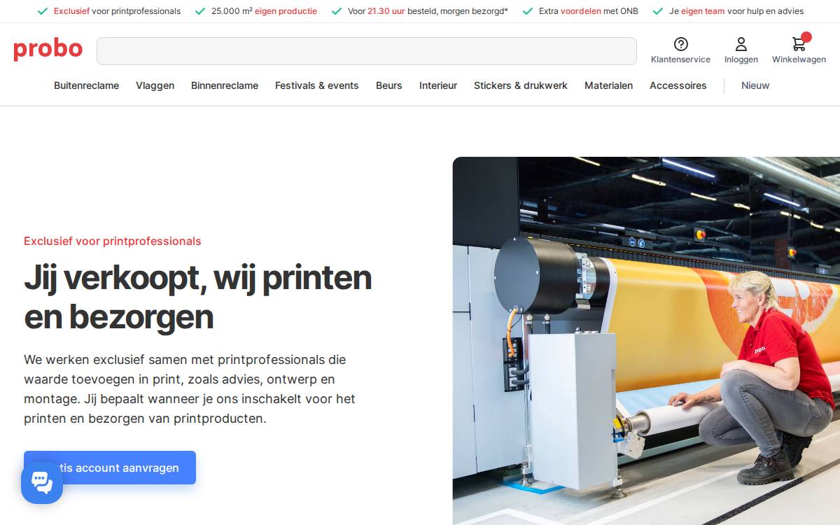 Probo website preview