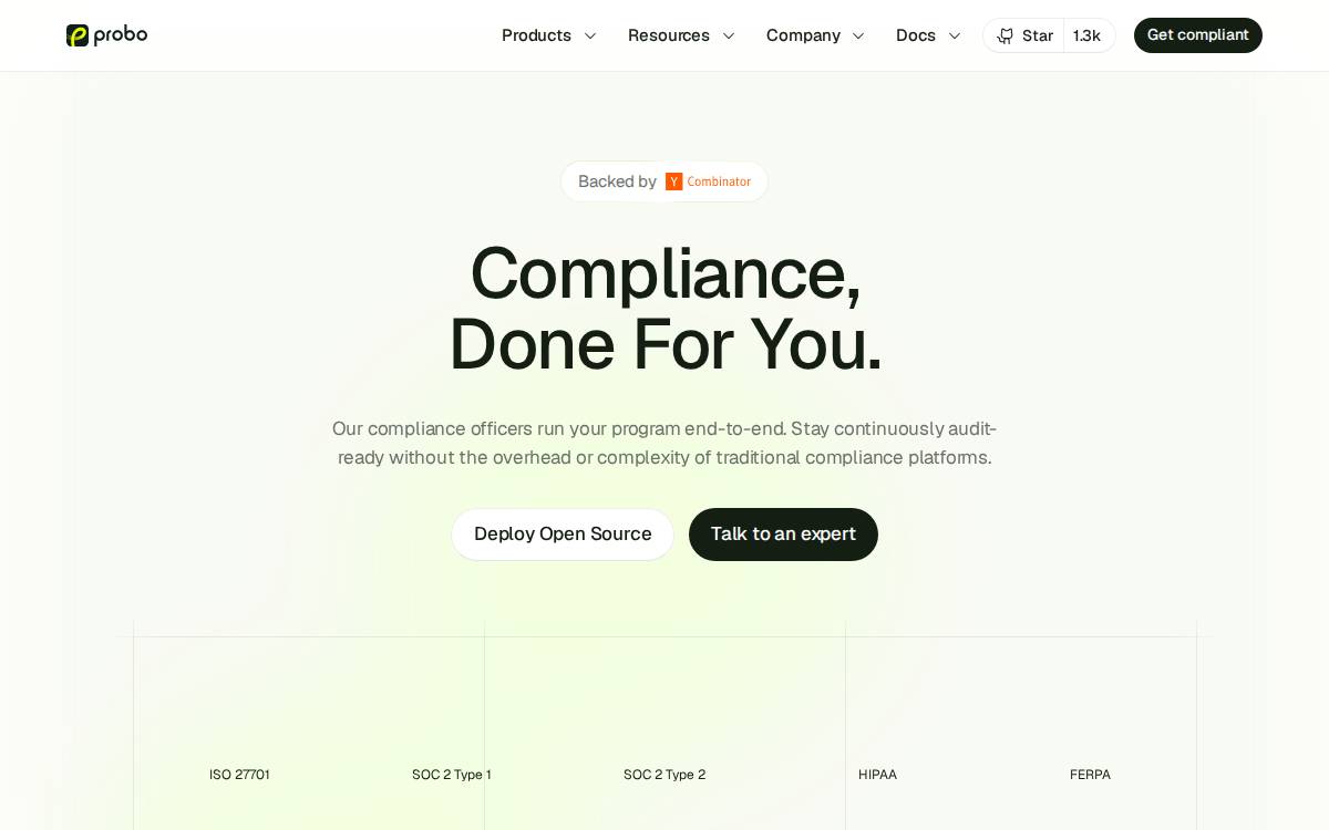 Probo website preview