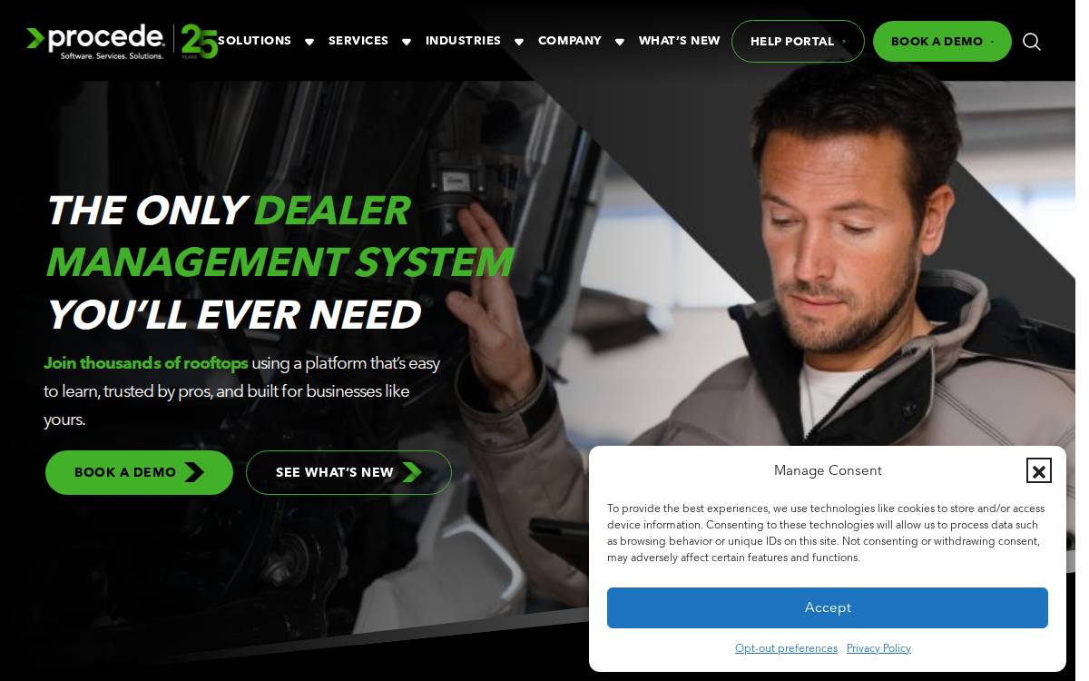 Procede Software website preview