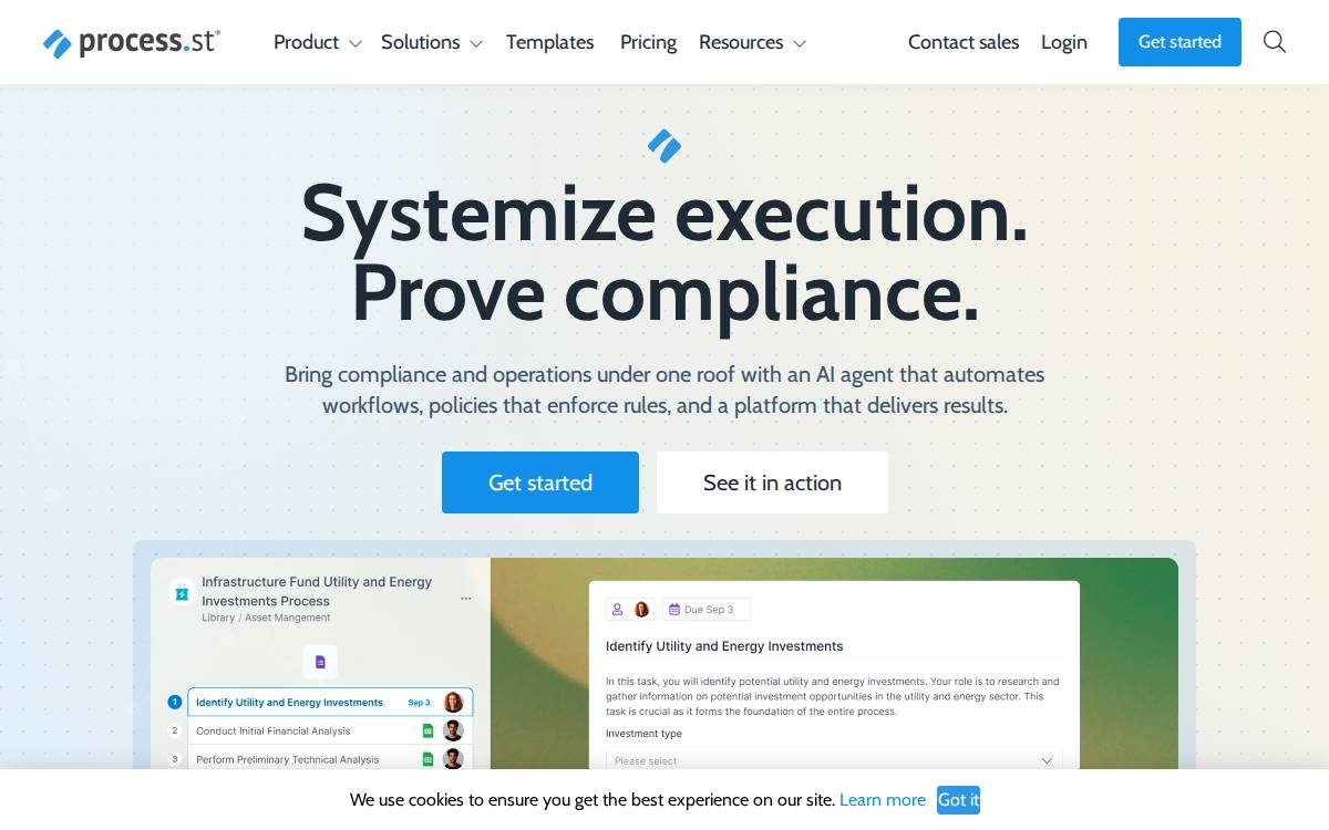 Process Street website preview