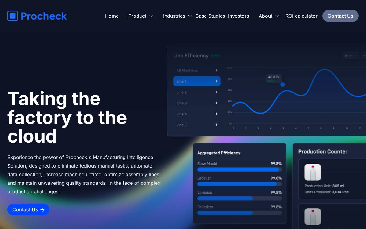 Procheck website preview