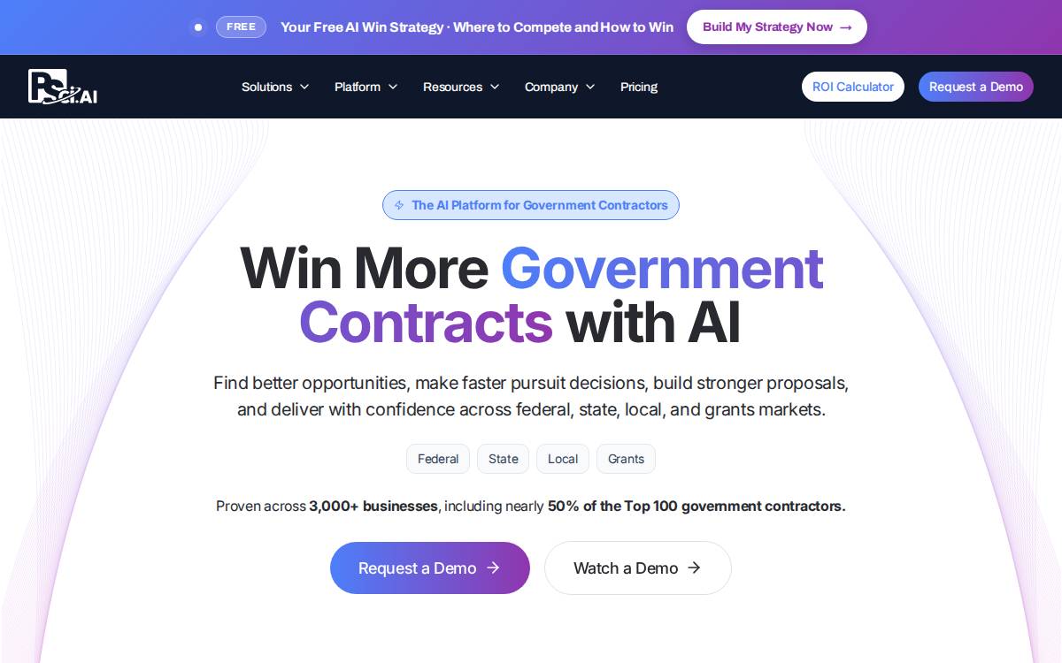 Procurement Sciences website preview
