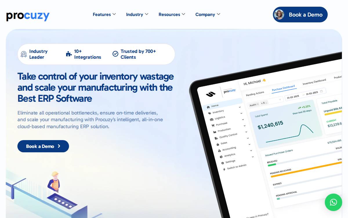 Procuzy website preview