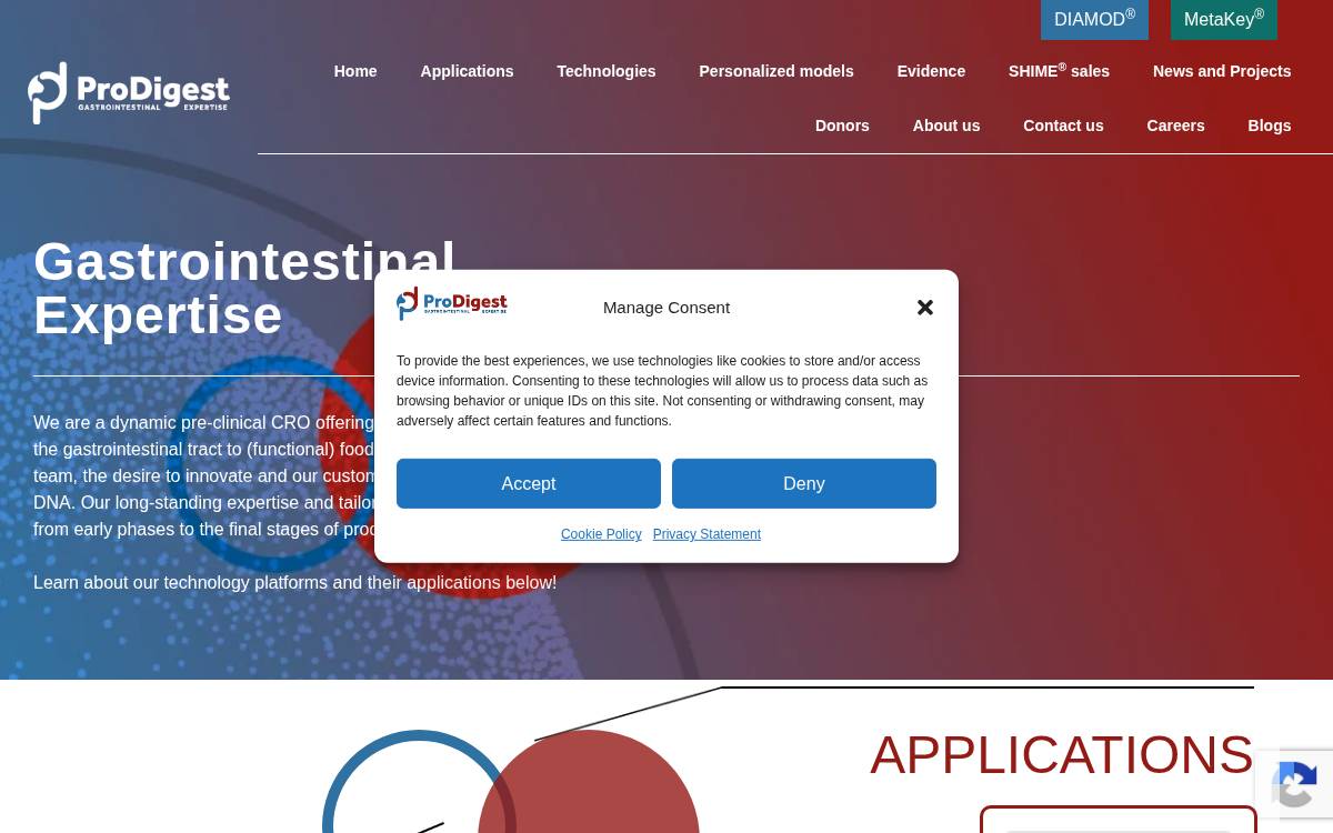 ProDigest website preview