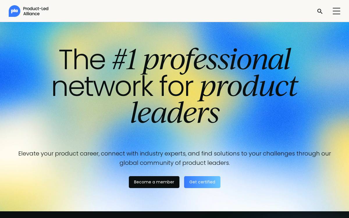 Product-Led Summit website preview