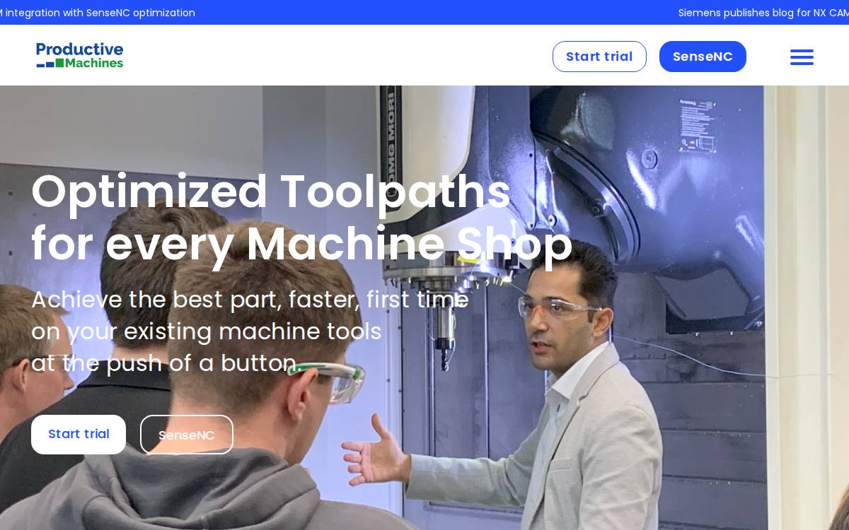 ProductiveMachines Seed website preview