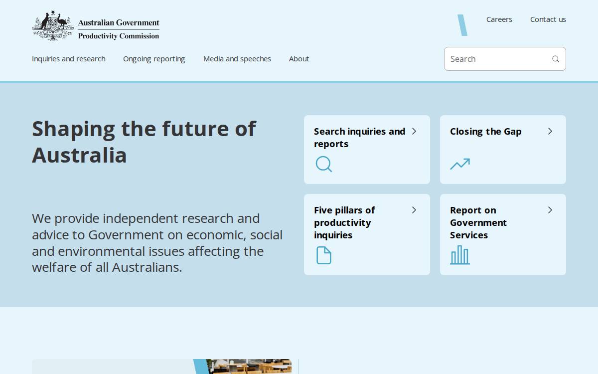 Productivity Commission Indigenous Evaluation Strategy website preview