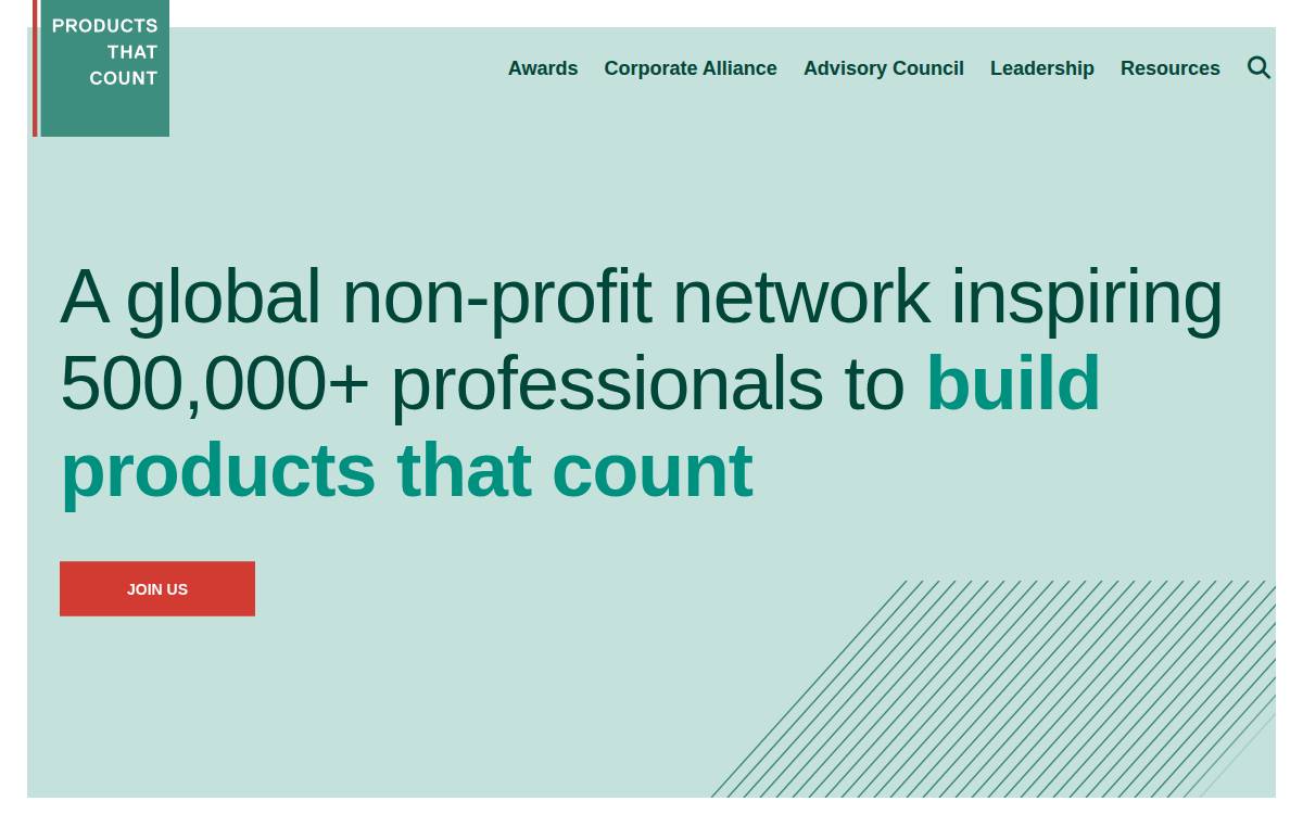 Products That Count website preview
