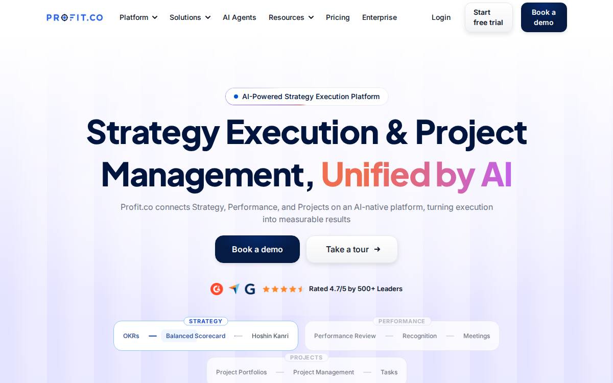 Profit Co website preview