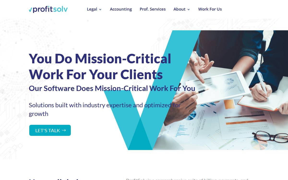 ProfitSolv website preview