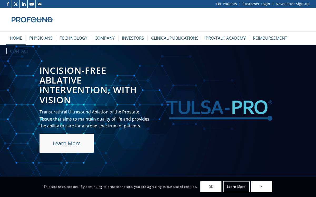 Profound Medical website preview
