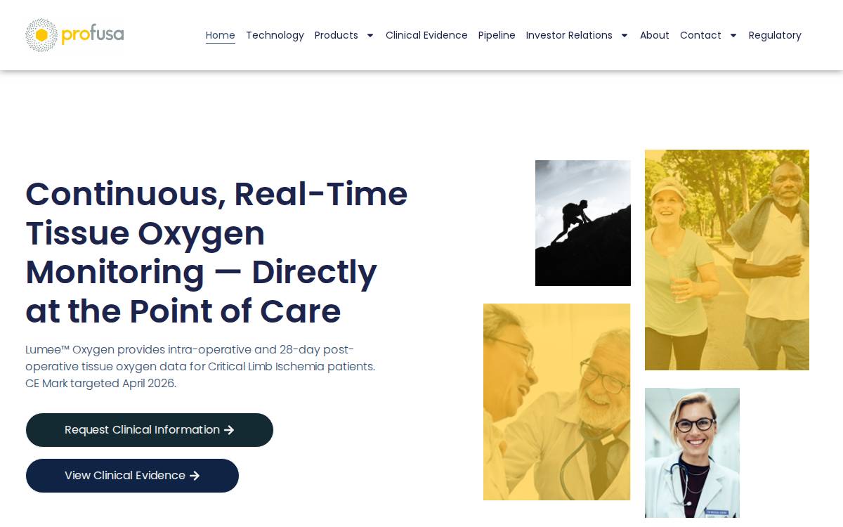 Profusa website preview
