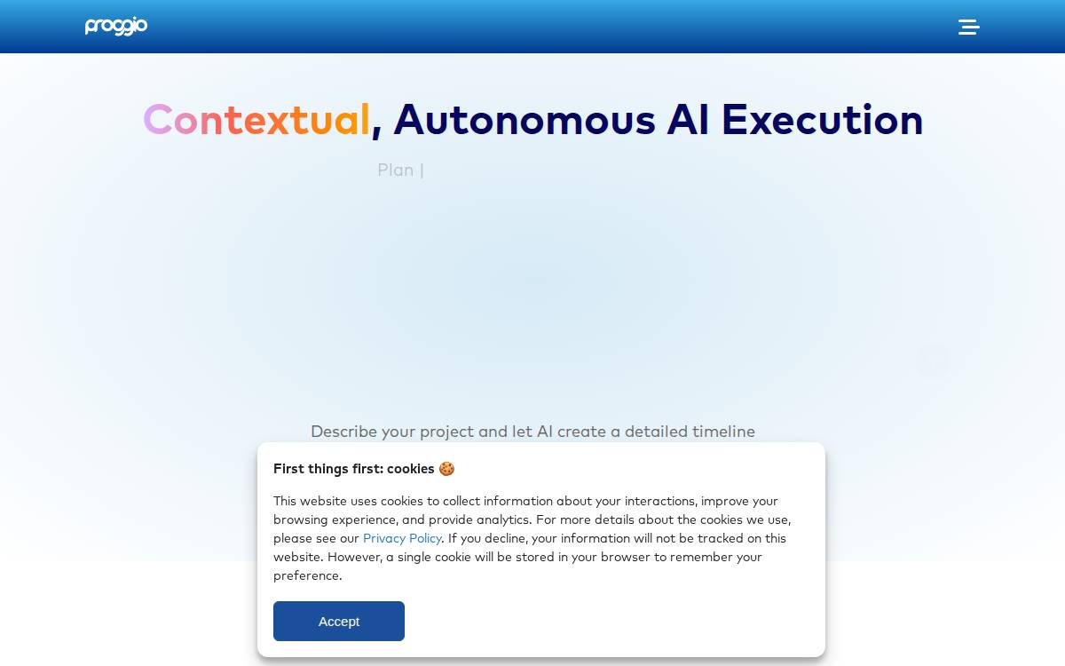 Proggio website preview