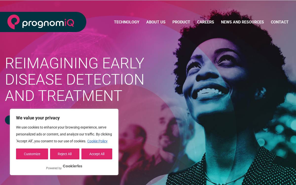 PrognomIQ website preview