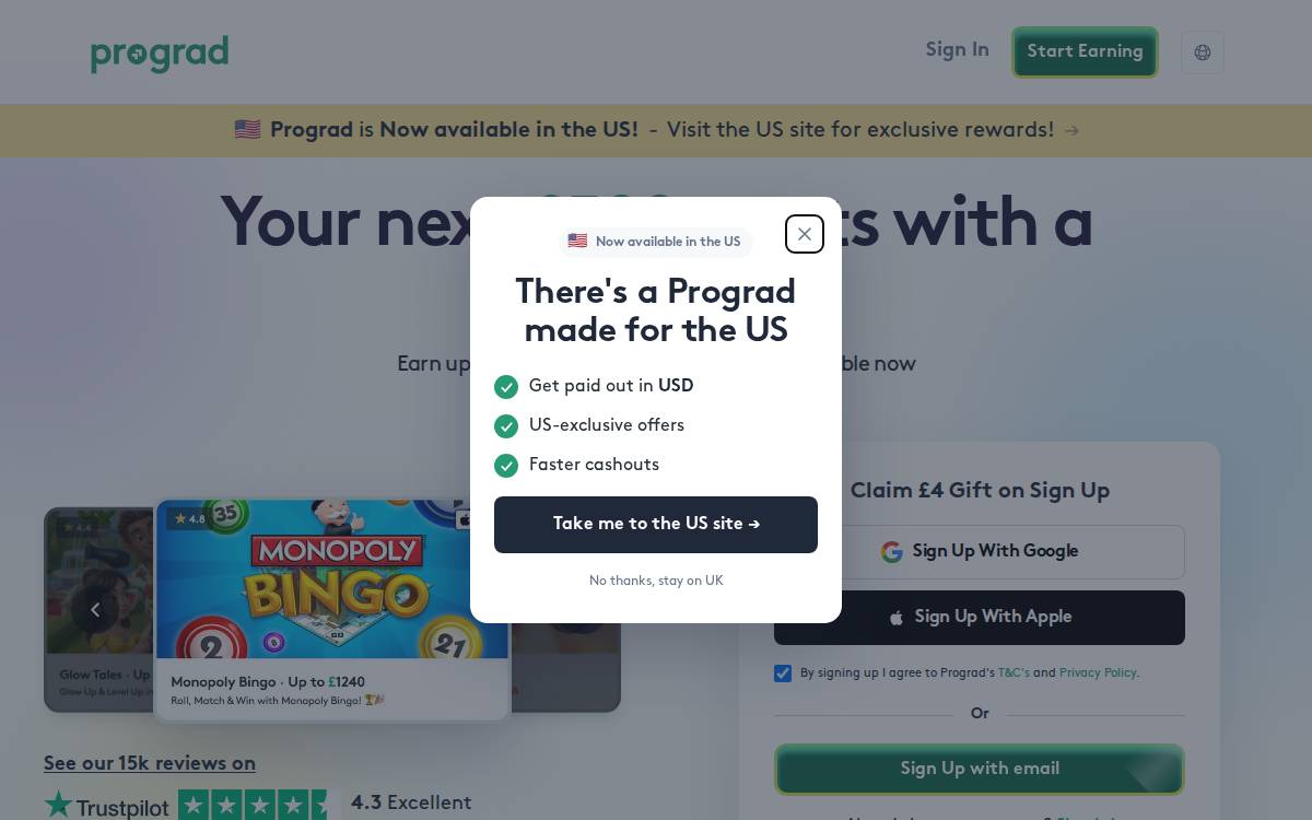 ProGrad website preview