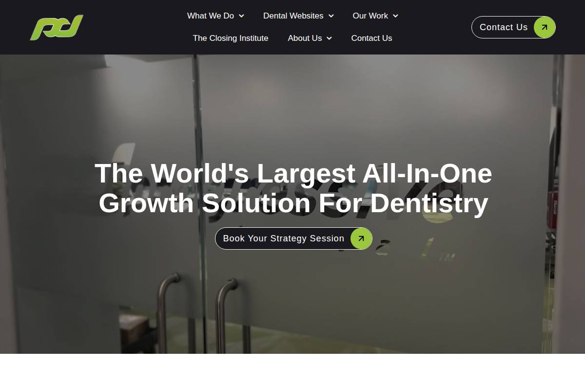 Progressive Dental Marketing website preview