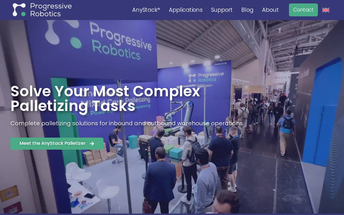 Progressive Robotics website preview