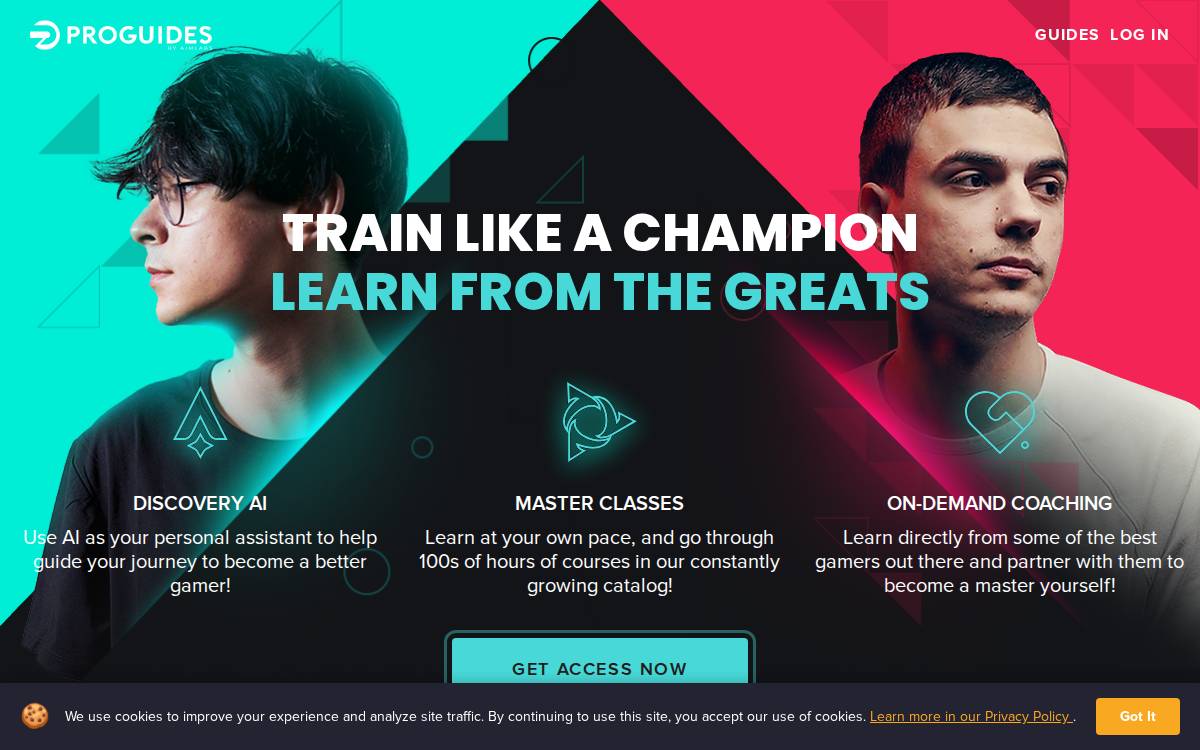 Pro Guides website preview