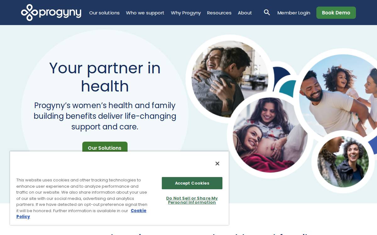 Progyny website preview
